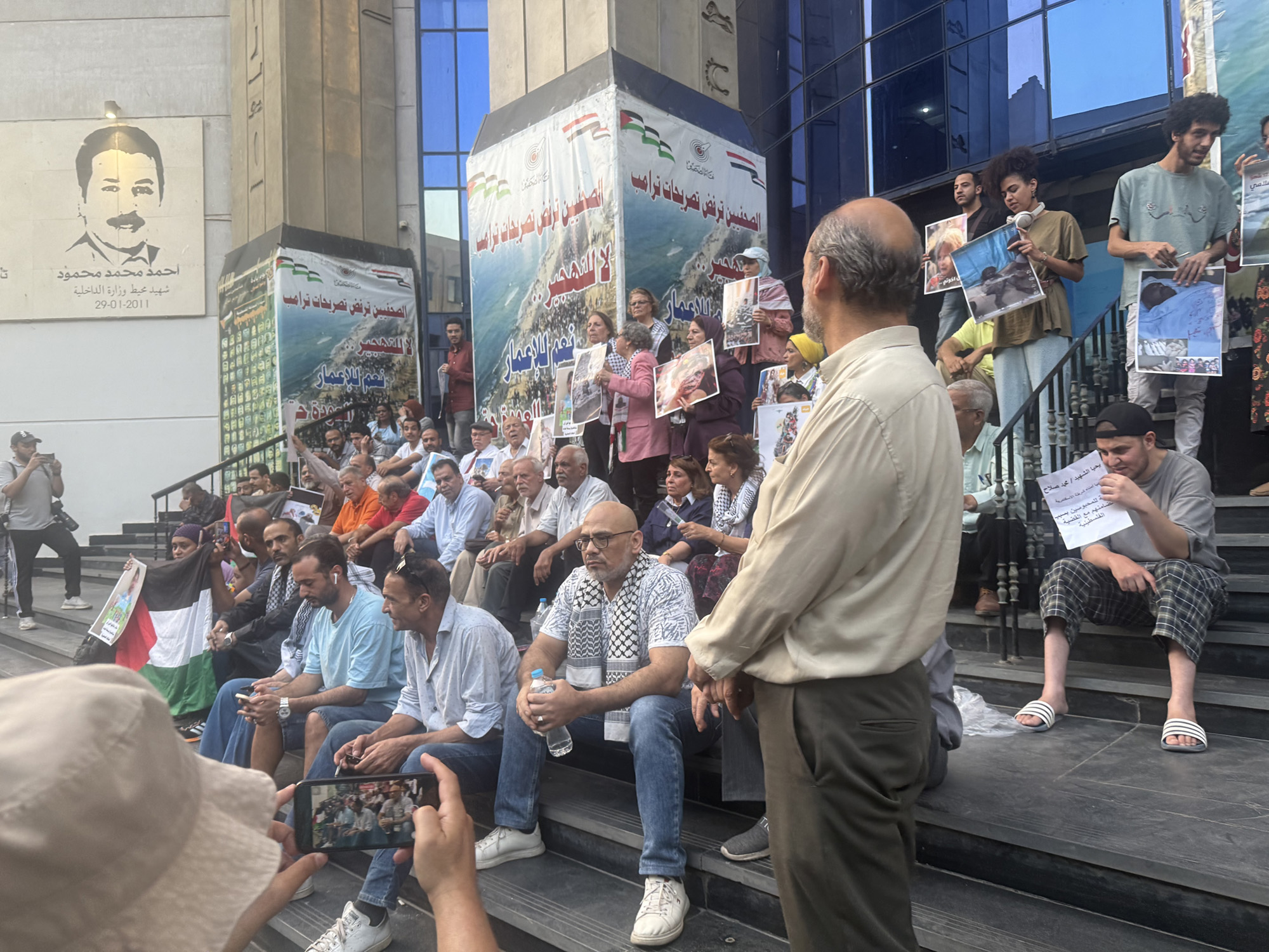 Sit-in du syndicat des journalistes au Caire .