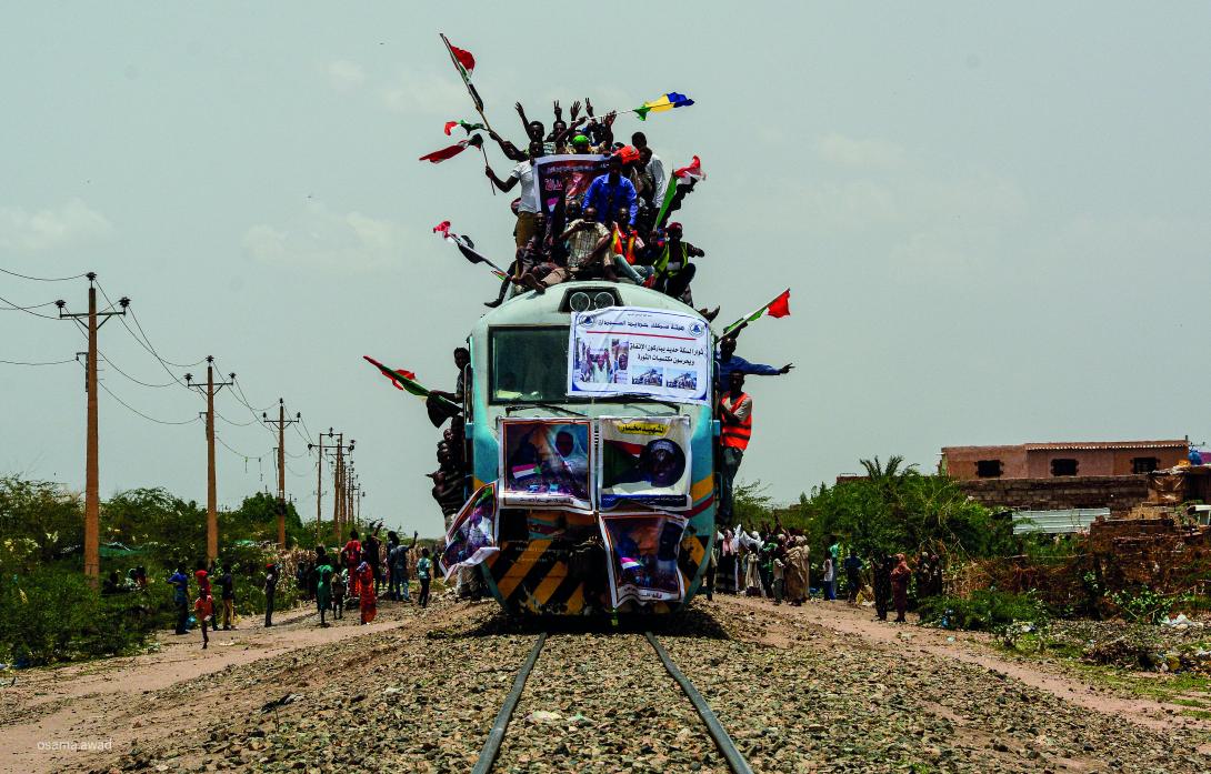 Comboio ferroviário durante a revolução sudanesa (208-2019)
