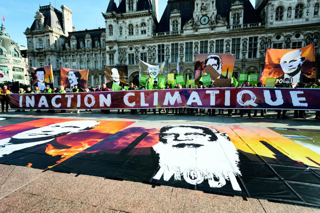 Protesto na Europa contra a imobilidade de governos frente à crise climática